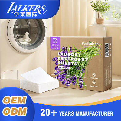 Buen precio Papel de detergente para ropa de espuma de burbuja media Protección y limpieza de ropa Hojas de detergente para ropa en línea