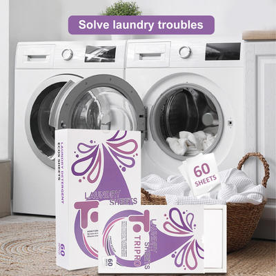 Buen precio Lavado de la ropa sábanas de lavado detergente tabletas ecológicas papel detergente de lavado en línea