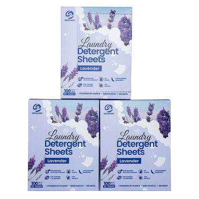 Buen precio Hojas de detergente para ropa ecológicas 24-30 piezas Caja 11x14cm en línea