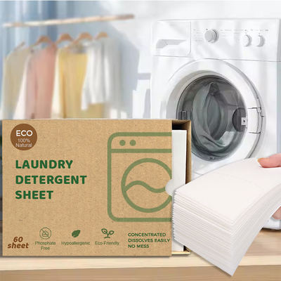 Buen precio Household Cleaning Washing Eco Friendly Laundry Strips Laundry Detergent Sheets en línea