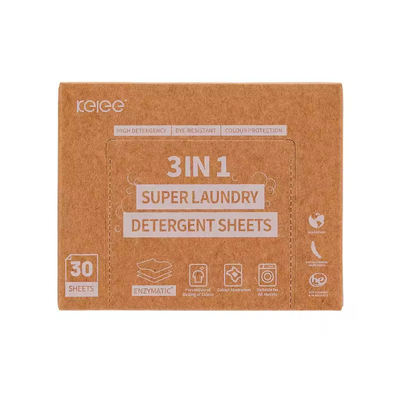 Buen precio Natural Detergent Detergent Sheet Laundry 3 in 1 Lightweight Liquidless Fresh Scent en línea