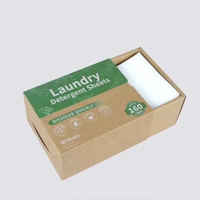 Buen precio Rápidamente disuelven la ropa detergente comprimidos hojas Eco amigable tiras de ropa de lavado hojas de papel de lavado en línea