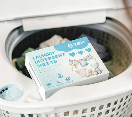 Buen precio Hojas de detergente para ropa ecológicas con fuerte limpieza y fragancia personalizable para el hogar y los viajes en línea
