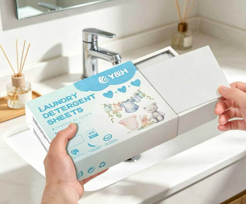 Buen precio Hojas de detergente de ropa de limpieza fuerte y respetuosa con el medio ambiente con fragancia personalizable para la eliminación de manchas duras en línea