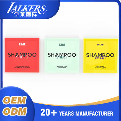 Buen precio Hojas de champú de limpieza profunda Hojas de acondicionador de cabello biodegradable en línea