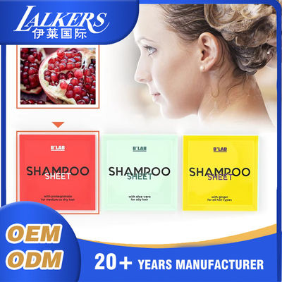 Buen precio Comprimidos desechables de champú disoluble personalizables de rápida disolución compactos en línea