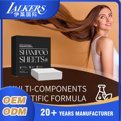 Buen precio ODM OEM Shampoo ecológico comprimidos de acondicionador de espuma rico hojas de cuidado del cabello en línea
