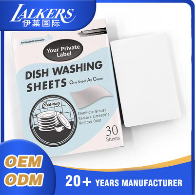 Buen precio Hojas de detergente de lavado de platos de alta eficiencia personalizadas sostenibles en línea