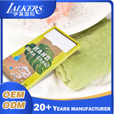 Buen precio Hojas de jabón para manos sólidas disolubles, efervescentes y espumantes en línea