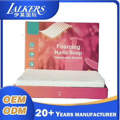 Buen precio Hojas de jabón de mano desechables de papel personalizadas ahorrando espacio ligero en línea