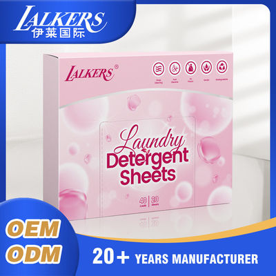 Buen precio Hoja de detergente para ropa de limpieza profunda y ropa fresca, hoja de detergente para ropa de limpieza fuerte en línea