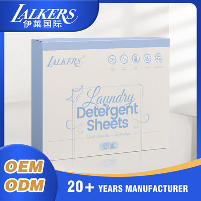 Buen precio Detergente para ropa / hojas de jabón suaves para la piel eliminan las manchas profundamente Papel de detergente para ropa 11*14cm/11*7cm en línea