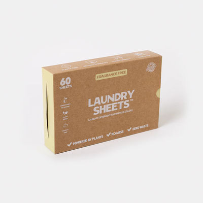 Hojas de detergente para ropa de limpieza profunda, biodegradables y ecológicas, eliminan las manchas profundamente, 2.8-3g/hoja