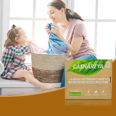 Lámina de detergente de lavandería de descontaminación profunda de etiqueta privada Lámina de lavandería desechable