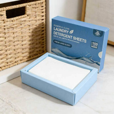 Las hojas de lavandería biodegradables a granel ofrecen limpieza personalizada para manchas domésticas difíciles