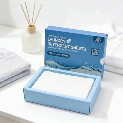 Las hojas de lavandería ecológicas con marca personalizada brindan limpieza profesional para el hogar y los negocios