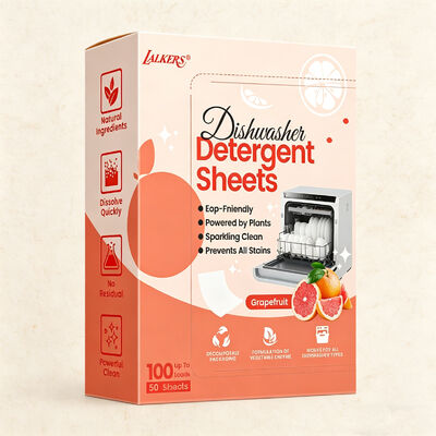 Hojas de detergente para lavavajillas hipoalergénicas ecológicas y duraderas para lavar los platos sin esfuerzo