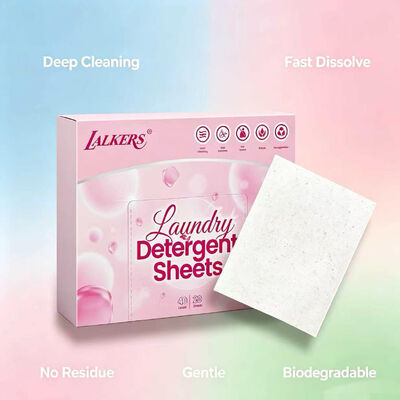 Buen precio Hojas de detergente para ropa ecológicas con acción de limpieza profunda, eficaces contra el agua fría y 100% libres de plástico en línea