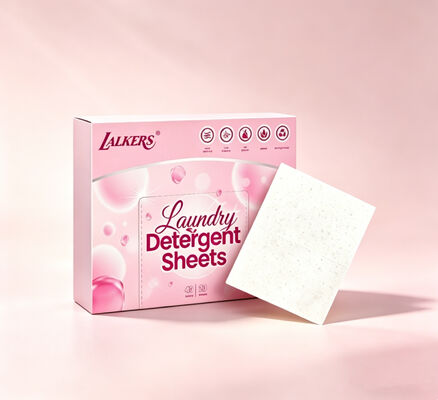 Lámina de detergente de lavandería ecológica con fragancia personalizable