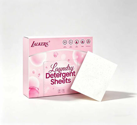 Hojas de detergente para ropa ecológicas con potente poder de limpieza y fragancia personalizable