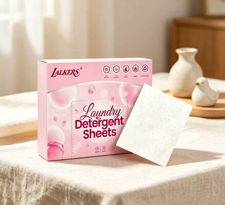 Hojas de detergente para ropa ecológicas con mejor eliminación de manchas para prendas muy sucias