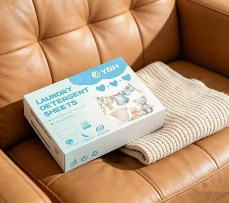 Hojas de detergente para ropa hipoalergénico para limpieza ecológica y eliminación de manchas resistentes
