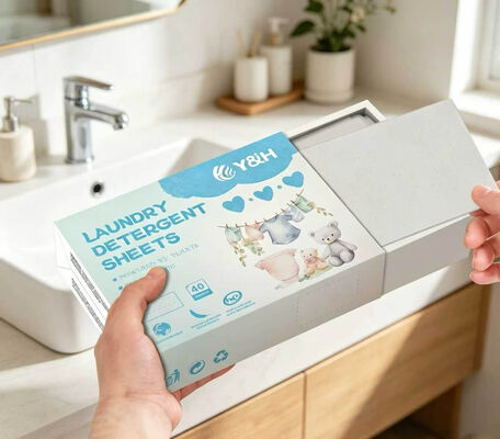 Hojas de detergente para ropa ecológicas con fragancia personalizable y fuerte poder de limpieza