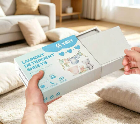 Hojas de detergente para ropa ecológicas con potente poder de limpieza y fragancia personalizable