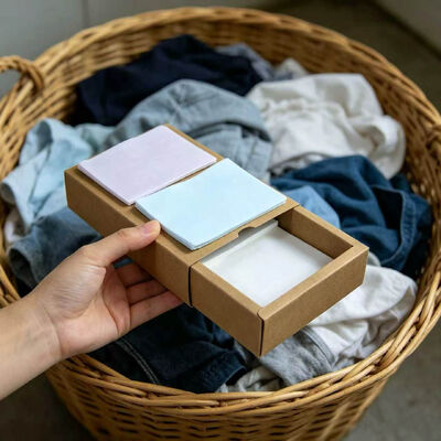 Hojas biodegradables de detergente para ropa sin plástico para limpieza profunda y eliminación de manchas