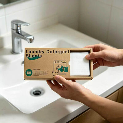 Buen precio Hojas biodegradables de detergente para ropa con fragancia personalizable y tamaño de 11 * 14 cm para limpieza profunda en línea