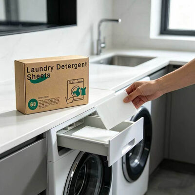 Hojas de detergente para ropa ecológicas de limpieza fuerte con fragancia personalizable para ropa fresca