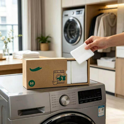Hojas de detergente ecológico para ropa de bloqueo de color para la eliminación de manchas resistentes y protección de la ropa