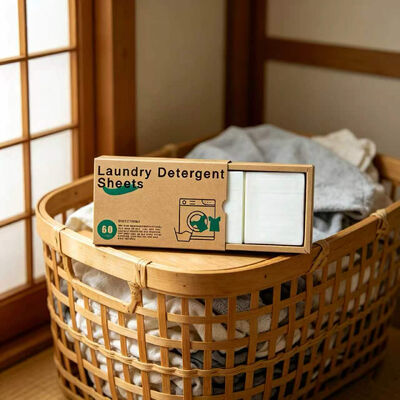Buen precio Hojas de detergente para ropa ecológico listo para viajar con eliminación instantánea de manchas para uso mientras viaja en línea
