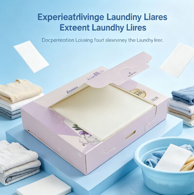 Hojas de detergente para ropa ecológicas y seguras para bebés con resistencia comercial para manchas resistentes
