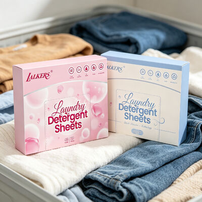 Hojas de detergente para ropa ecológicas con potente poder de limpieza y fragancia personalizable
