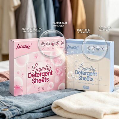 Buen precio Hojas de detergente ecológicas para ropa para eliminar manchas difíciles con embalaje sin plástico en línea