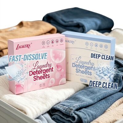 Buen precio Embalaje sin residuos 100% de origen vegetal Fórmula pre-medida Hojas de detergente para ropa Eco tiras de ropa en línea