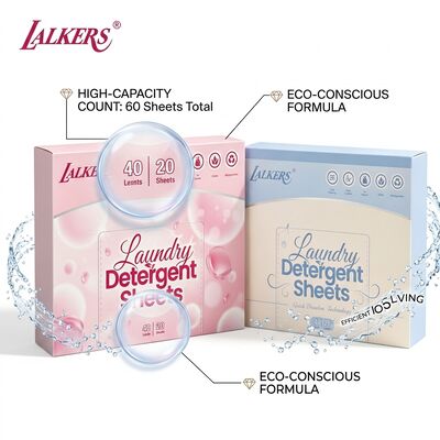 Buen precio Hojas de detergente de lavandería 100% de origen vegetal sin residuos con tiras pre-medidas para una limpieza ecológica en línea