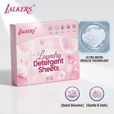Buen precio Hojas de detergente ecológico para ropa de lavado dirigidas a suelos pesados con fórmula 100% de origen vegetal y envases sin residuos en línea