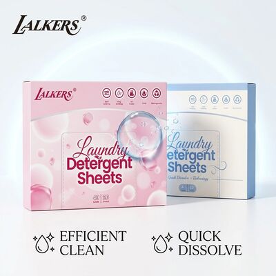 Hojas de detergente para ropa comercial de alta potencia, compatibles con todas las temperaturas, con tensioactivo a base de plantas