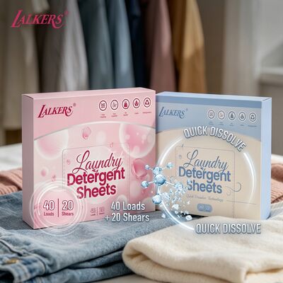 Buen precio Hojas de detergente para ropa premedidas, 100 % a base de plantas, sin residuos, tiras para ropa ecológicas en línea