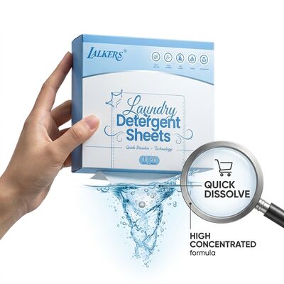 Buen precio Hojas sólidas del detergente para ropa del tensioactivo del aminoácido con PH neutro 7,0 para la seguridad del lavado a mano en línea