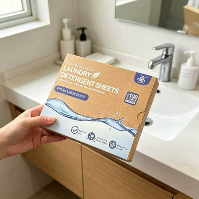 Buen precio Hojas de detergente para ropa libre de químicos examinadas dermatológicamente para el cuidado de tejidos seguros para embarazos y bebés en línea