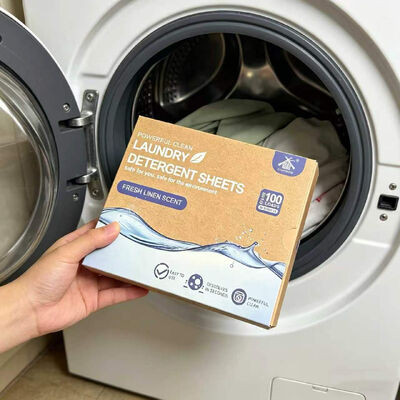 Buen precio Hojas de detergente para ropa con surfactantes vegetales con porciones individuales pre-medidas para el lavado sin residuos en línea