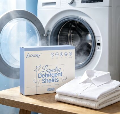 Hojas de detergente para ropa de origen vegetal con más del 55% de ingrediente activo y tiras ecológicas de ropa soluble en agua
