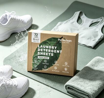 Buen precio Hojas de detergente para ropa biodegradable de origen vegetal ligero compacto para su fácil embalaje en línea
